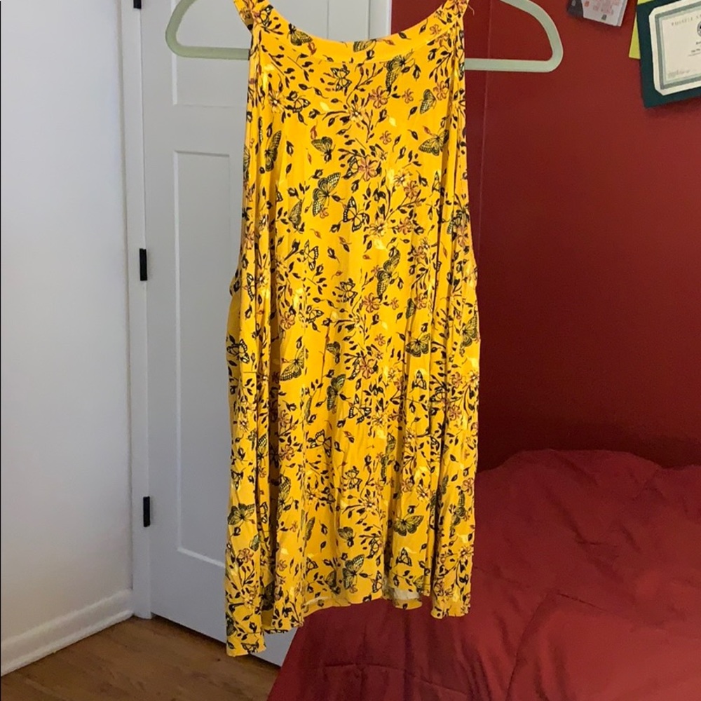 Torrid yellow butterfly shirt